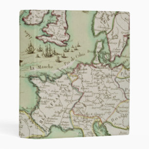 Map of Naval Attack on England by Napoleon Mini Binder