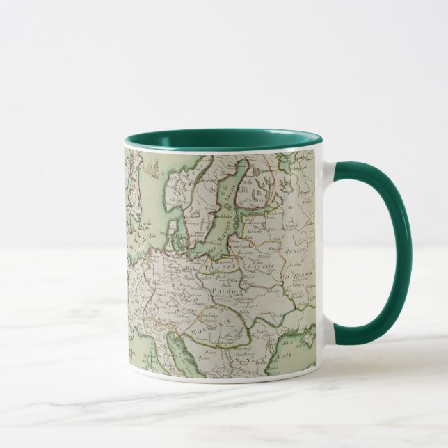 Map of Naval Attack on England by Napoleon Mug (Right)