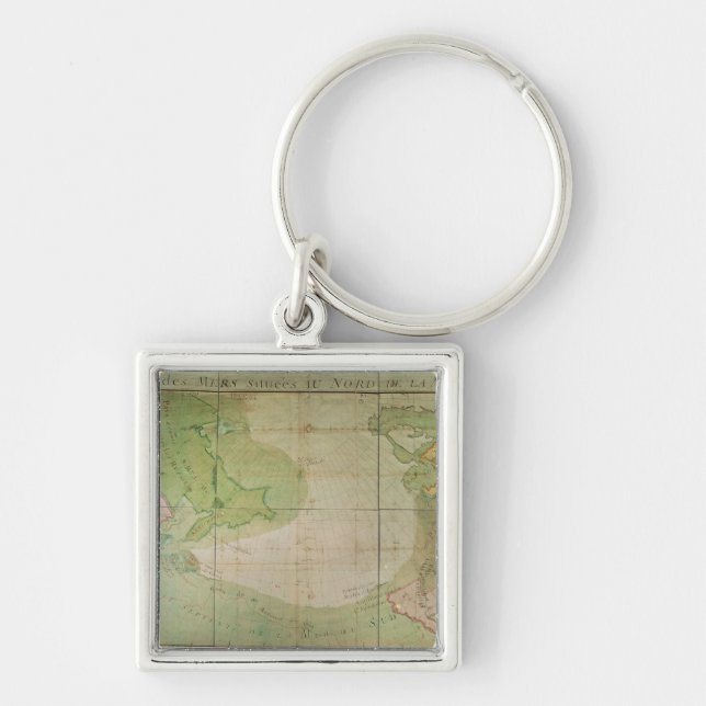 Map of New Discoveries Keychain (Front)