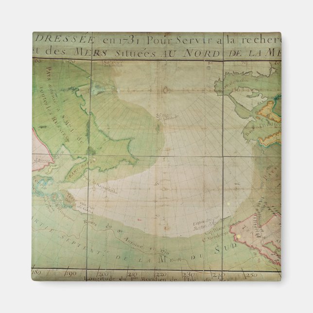 Map of New Discoveries Magnet (Front)