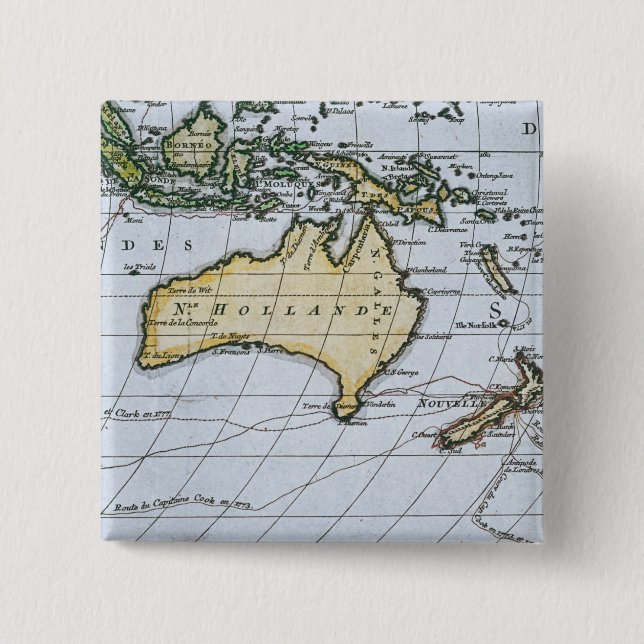 Map of New Holland Button (Front)