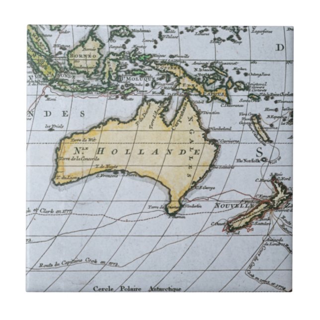 Map of New Holland Ceramic Tile (Front)