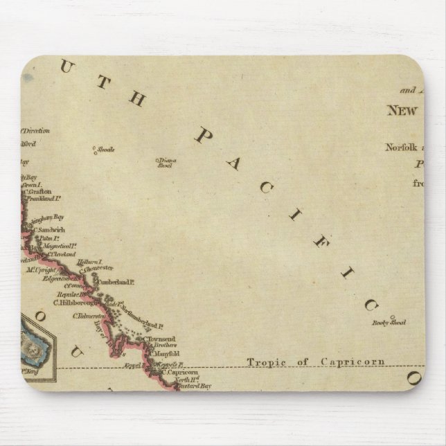 Map of New South Wales Mouse Pad (Front)