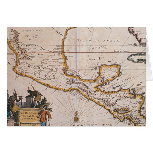 Map of New Spain |New Galicia & Guatemala, 1625 (Front Horizontal)