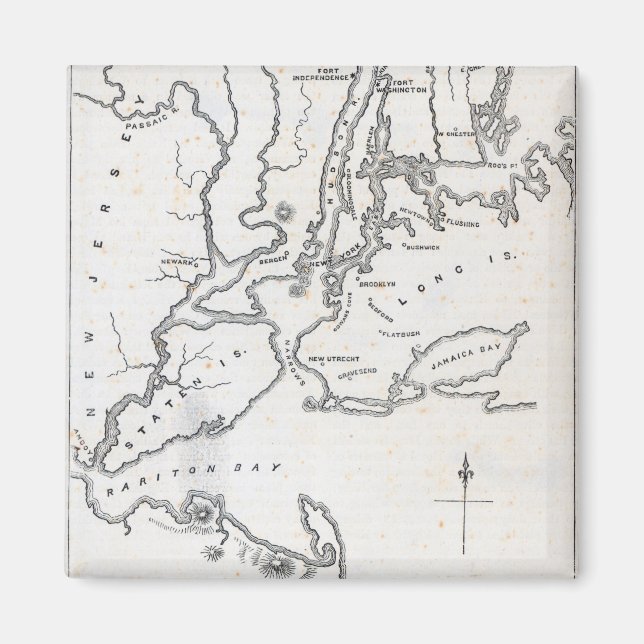 Map of New York and the Vicinity Magnet (Front)