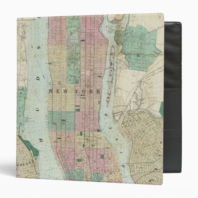 Map of New York and Vicinity Binder (Front/Inside)