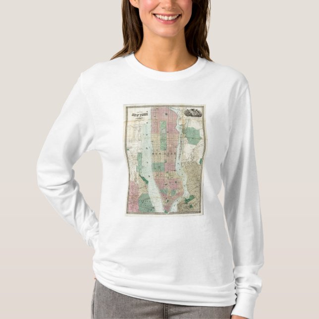 Map of New York and Vicinity T-Shirt (Front)