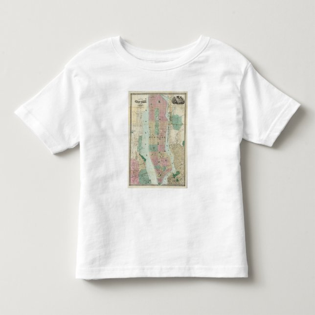 Map of New York and Vicinity Toddler T-shirt (Front)