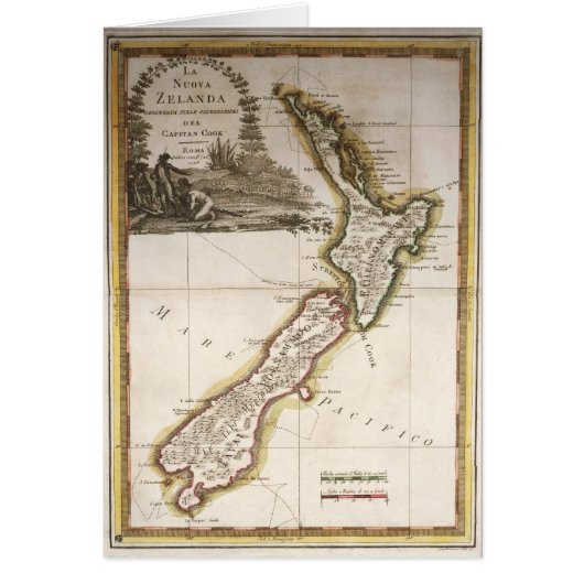 Map of New Zealand Cards (Front)