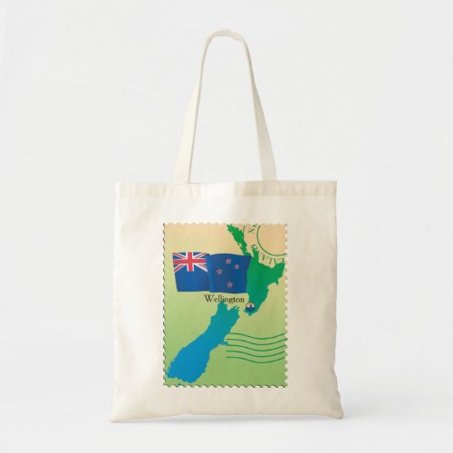 Map Of New Zealand Tote Bag