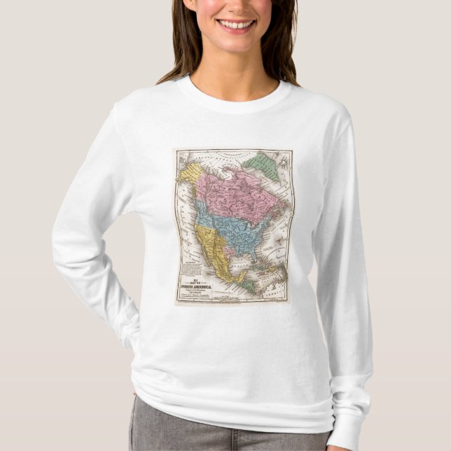 Map of North America 2 T-Shirt (Front)