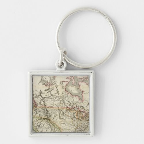 Map of North America 4 Keychain