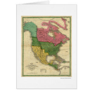 Map of North America by D.H. Vance 1826 Cards