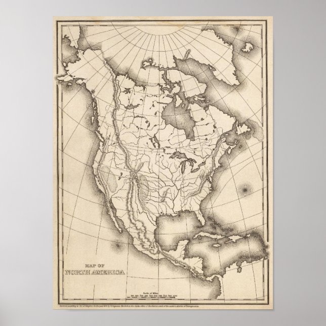 Map of North America Poster (Front)