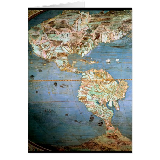 Map of North and South America Cards (Front)