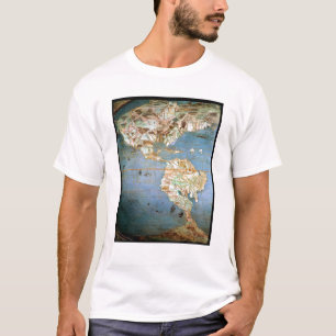 Map of North and South America T-Shirt