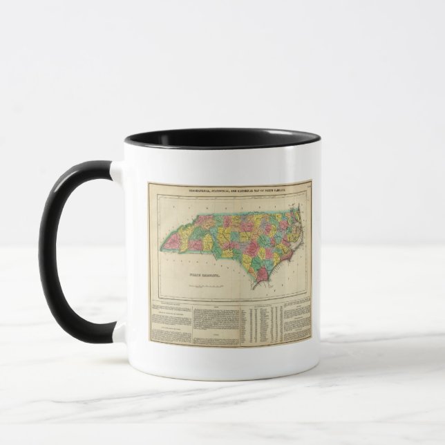 Map Of North Carolina Mug (Left)