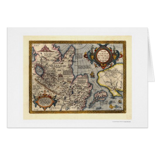 Map of Northern Asia by Abraham Ortelius 1603 (Front Horizontal)