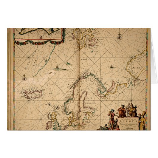 Map of Northern Europe Cards (Front Horizontal)