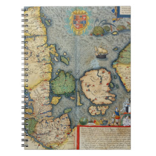Map of Northern Europe, from 'Civitates Orbis Terr Notebook