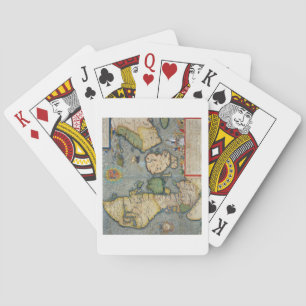 Map of Northern Europe, from 'Civitates Orbis Terr Poker Cards