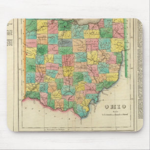 Map Of Ohio Mouse Pad