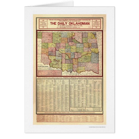 Map of Oklahoma and Indian Territory 1905 (Front)