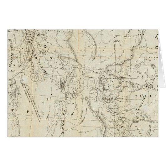 Map of Oregon, California, New Mexico Cards (Front Horizontal)