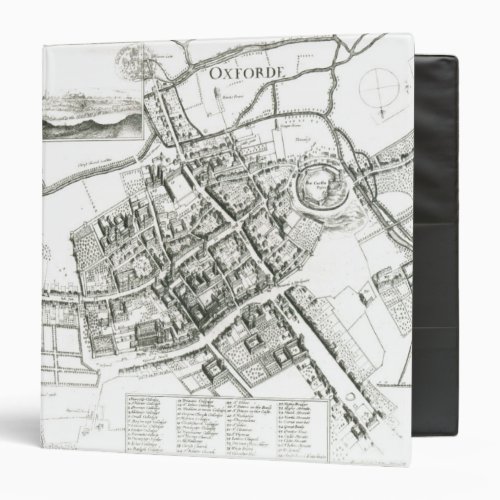 Map of Oxford 1643 Binder