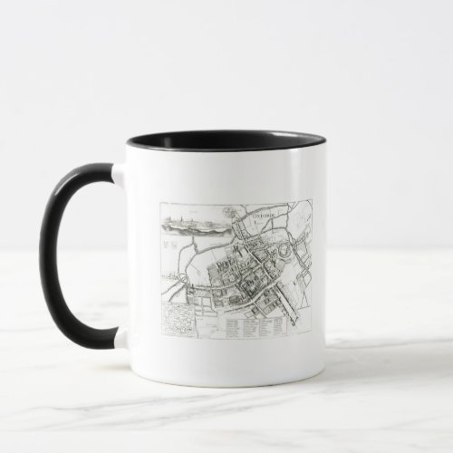 Map of Oxford 1643 Mug