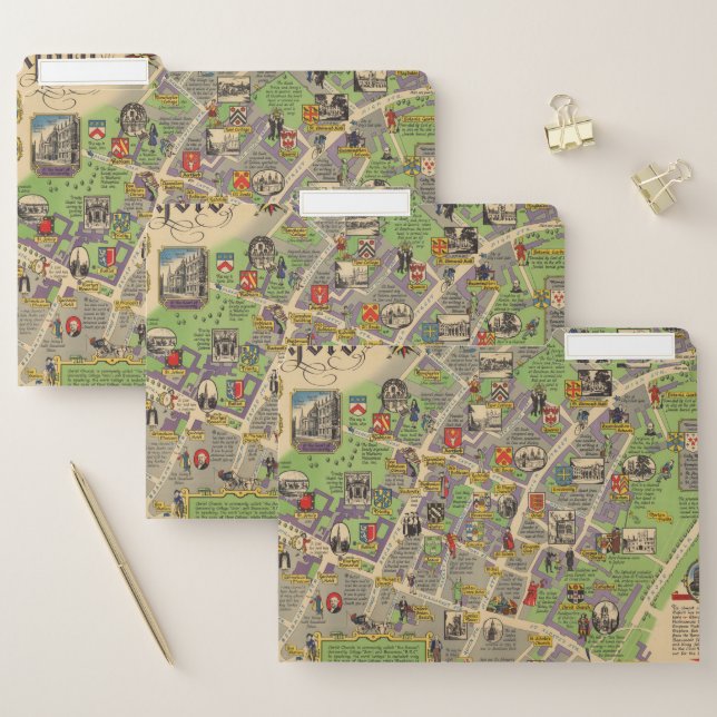 Map of Oxford, England (British Railways) File Folder (Set)