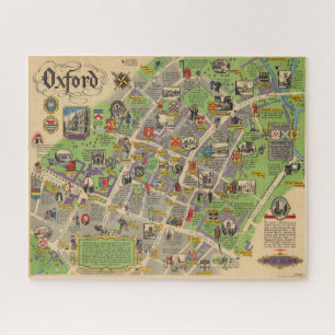 Map of Oxford, England (British Railways) Jigsaw Puzzle