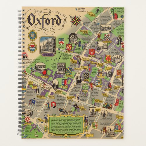 Map of Oxford England British Railways Planner