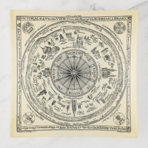 Map of Oxford view from the Bodleian Library Trinket Tray