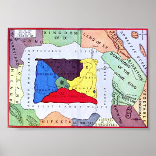 Map Of Oz Poster