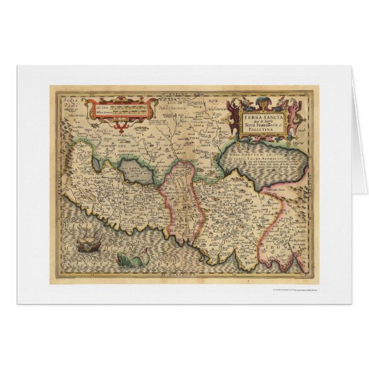 Map of Palestine and Surrounding Areas 1710 (Front Horizontal)