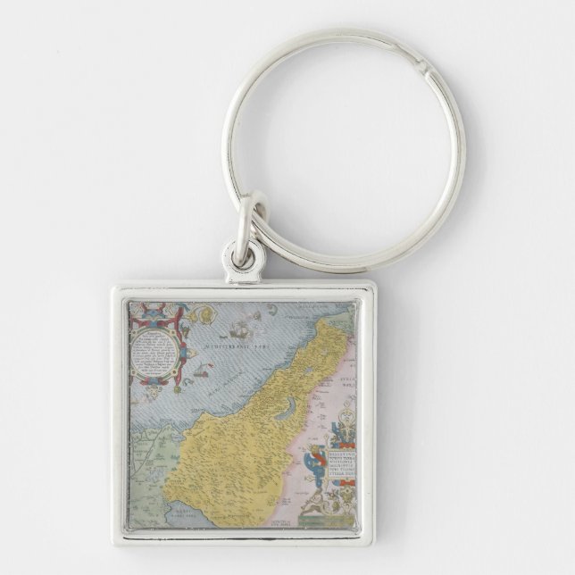Map of Palestine Keychain (Front)