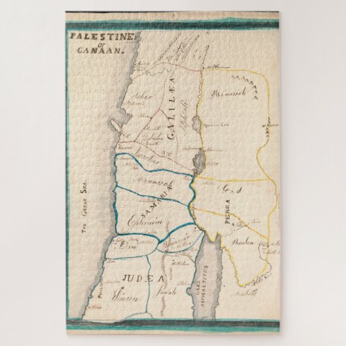 Map of Palestine or Canaan Jigsaw Puzzle