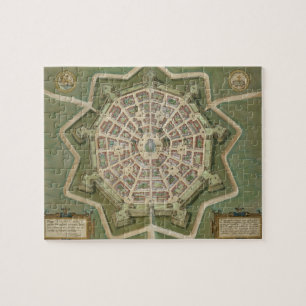 Map of Palma, from 'Civitates Orbis Terrarum' by G Jigsaw Puzzle