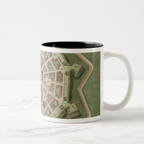 Map of Palma from Civitates Orbis Terrarum by G Two_Tone Coffee Mug