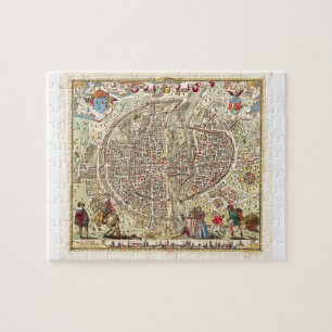 Map of Paris, 1576 Jigsaw Puzzle