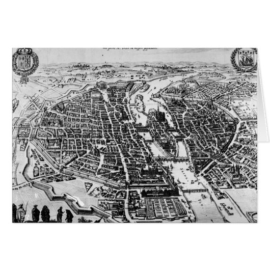 Map of Paris, 1620 Cards (Front Horizontal)