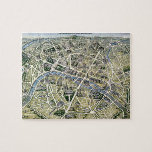 Map of Paris during the period of the Grands Jigsaw Puzzle