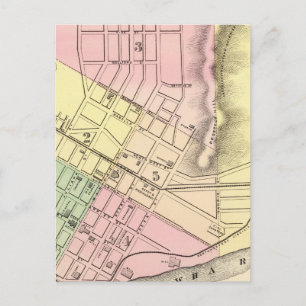 Map of Parkersburg, West Virginia Postcard
