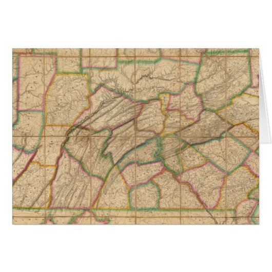 Map of Pennsylvania Cards (Front Horizontal)