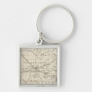 Map of Perry County, Nashville and Carmi Keychain