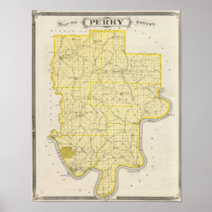 Map of Perry County Poster