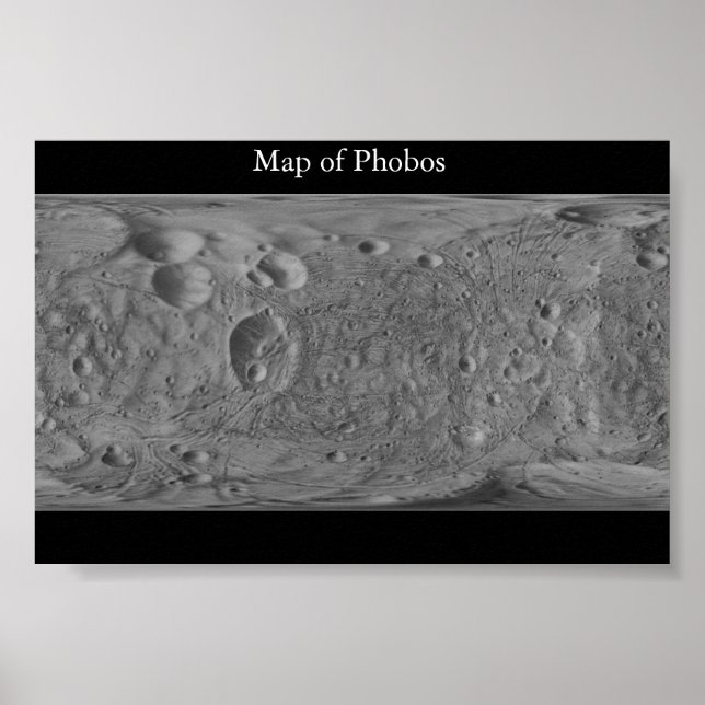 Map of Phobos Poster (Front)