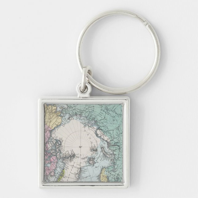 Map of Polar Seas Keychain (Front)