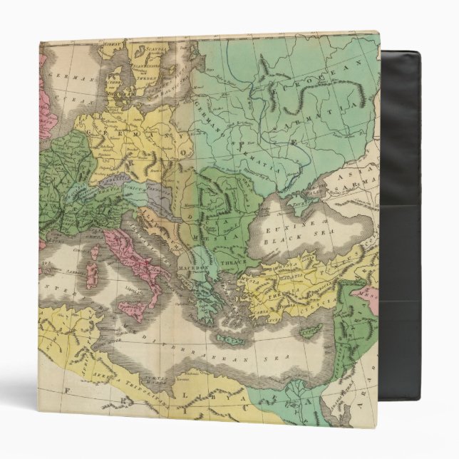 Map of Provinces in Roman Empire 3 Ring Binder (Front/Inside)